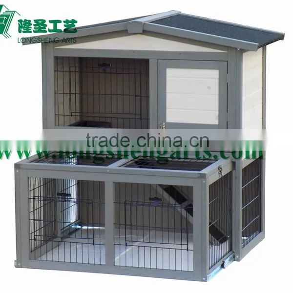 Bunny House Wooden Rabbit Hutch photo-3