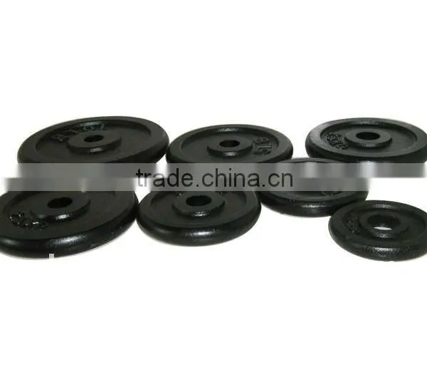 Black Paint Cast Iron Weight Plate