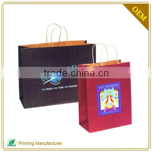 Custom Factory Made Popular Paper Packaging Bag Shopping Bag