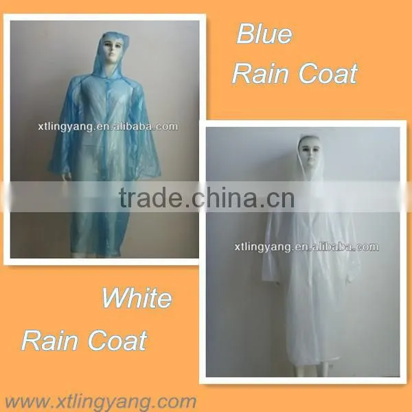 Lightweight Outdoor PE Raincoat Poncho - Milk photo-6