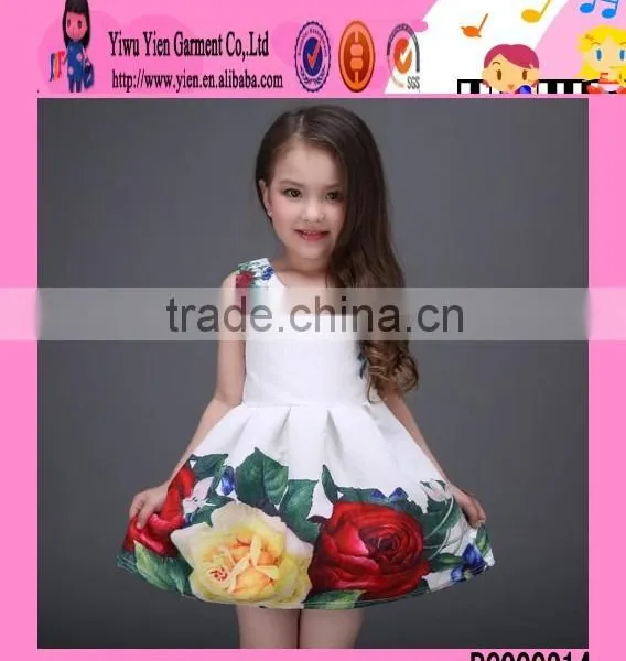 Europe New Arrived Girls Party Dresses Children Summer Embroidered Sweet Girl Children Party Dresses photo-2