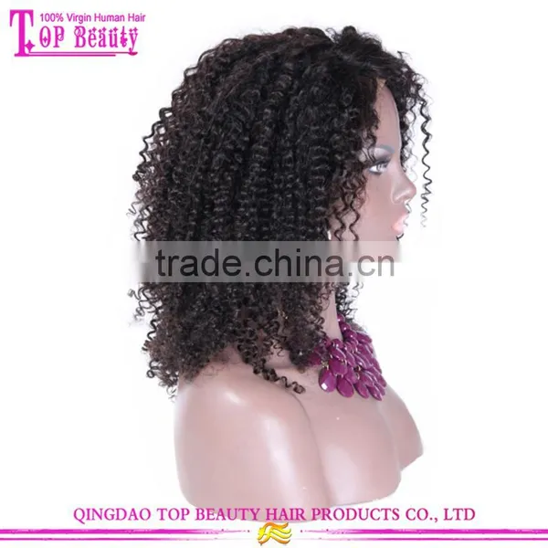 Qingdao Factory Best Selling African Wig 16 Inch Natural Black Short Curly Afro Wigs For Black Women photo-2