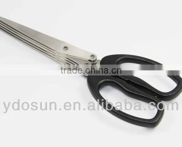 Low Cost Multifunction 5 Blade Kitchen Herb Scissors photo-3