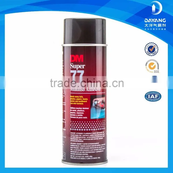 Fabric Aerosol Adhesive Spray For Clothing Cap