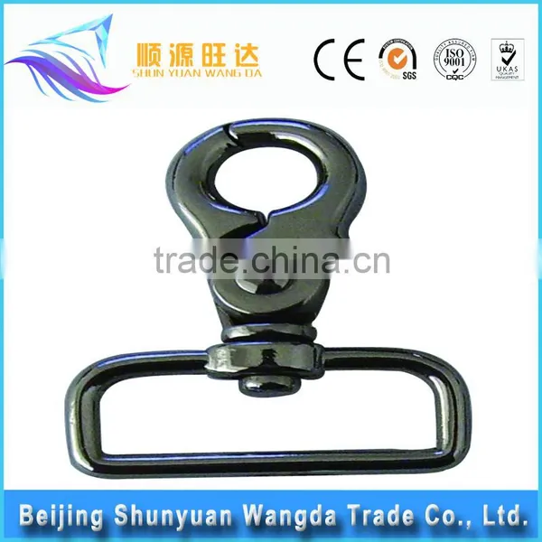 Hot Selling Wholesale Fashion Solid Spring Loaded Hook Unique Metal Swivel Snap Hook photo-4