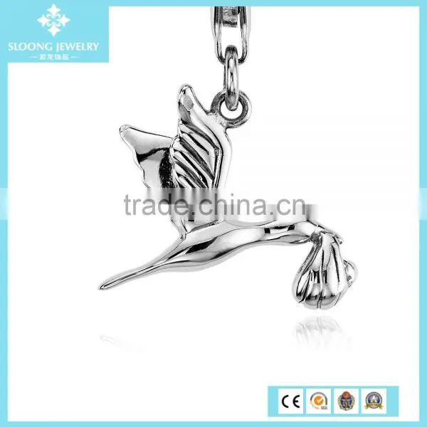 Wedding Cake Decoration Charm Pendant in Sterling Silver photo-4