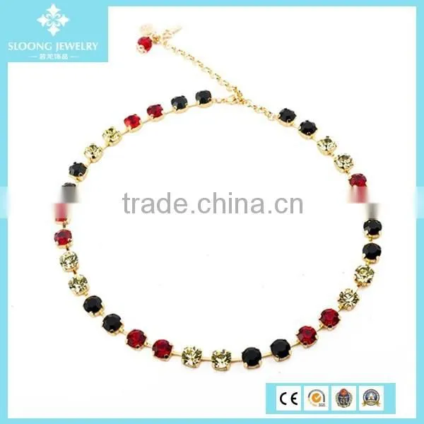 Hot Fashion Red Austria Crystal Love Necklace for Couple photo-3