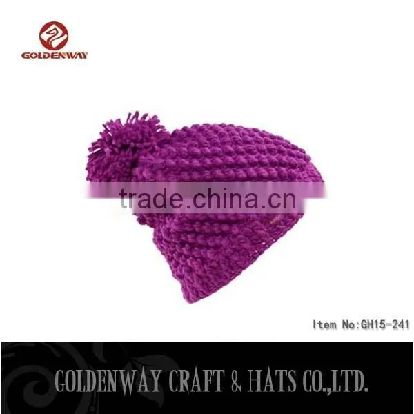 Wholesale Colorful Cotton Apple Baby Knitted Beanie Hat Children