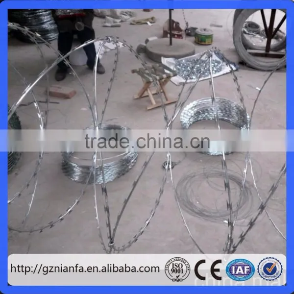 BTO-22 Hot Galvanized Concertina Razor Barbed Wire(Guangzhou Factory) photo-5