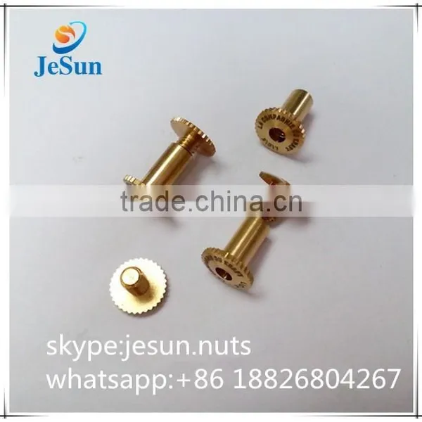 Made in China Brass Rivet ,Brass Male Female Screws With Logo photo-2