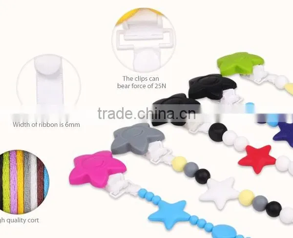 Kean Handmade Mini Cute Baby Organic Pacifier Chain photo-5