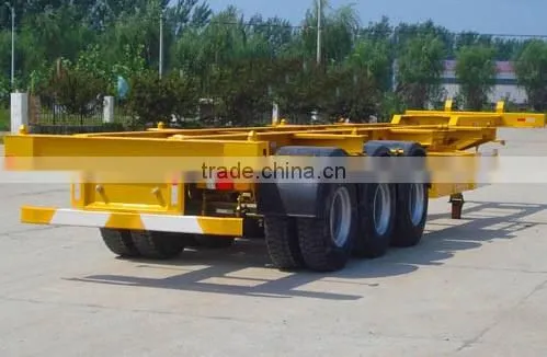 Frame Chassis Manufacturer 3 Axles 40ft Skeleton Trailer/skeletal Container Semi Trailer for Sale photo-2