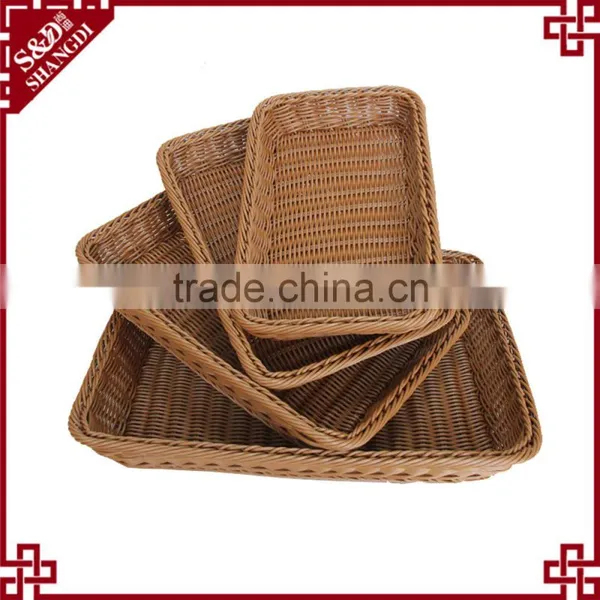 Woven Bread Basket / Plastic Food Basket photo-2
