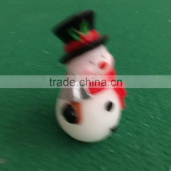 X'mas Yellow Flicking Led Candle Snowman Real Wax Candle Christmas Decoritive Snowman Candle Led Flameless Flicking Led Candle photo-5