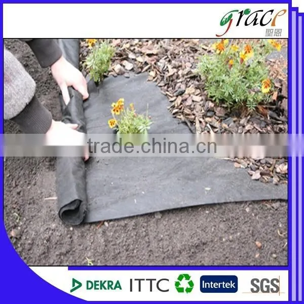 Black Nonwoven Grass Mat Eco-friendly
