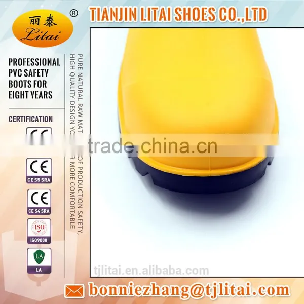 Abrasion Resistance CE Approved PVC Mining Safety Rain Boots photo-2