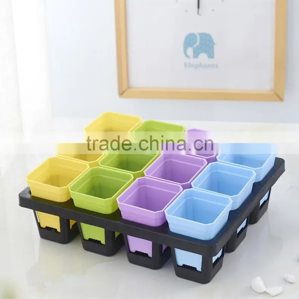 Plastic Flower Pot Rack -12 Grid photo-4
