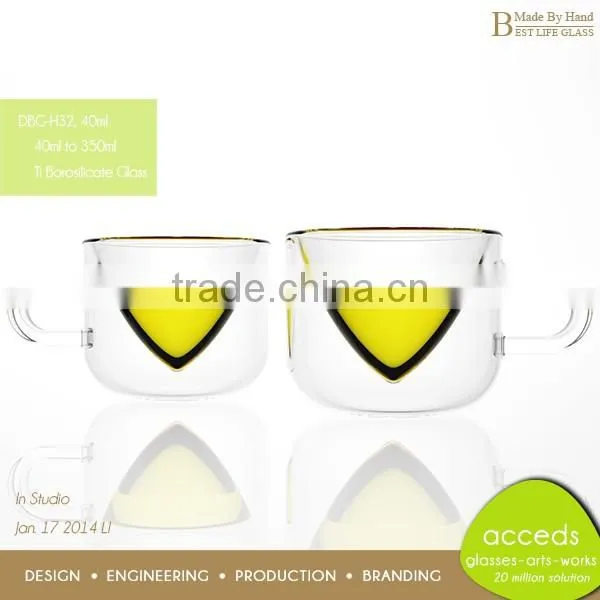 Double Wall Borosilicate Mugs Cups for Cappuccino Tea Milk photo-5
