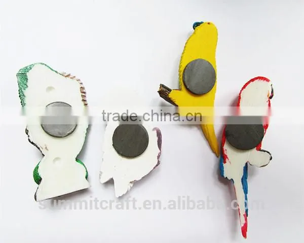 Artificial Polyresin Parrot Lizard Owl Personalized Fridge Magnets photo-4