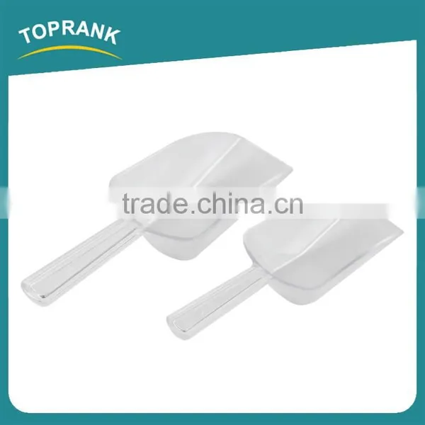 2pcs Transparent Food Grade Ice Scoop, Small Plastic Ice Bucket Scoop photo-2