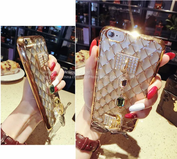 NEW Diamond Cell Phone Housing Shell Silicone Mobile Phone Cases for IPhone7/7Plus/6/6s/6plus/6splus Soft Tpu Cover Case photo-2