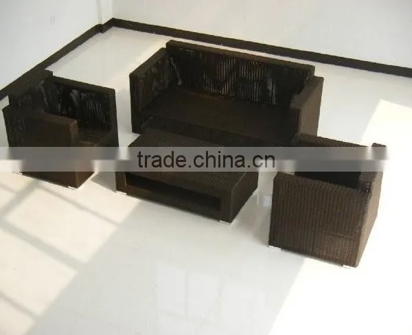 Durable PE Rattan Outdoor Furniture Aluminum Frame Sofa Set photo-2
