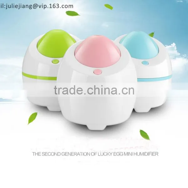 Cool Mist USB Mini Portable Quiet Personal Travel Humidifier With Night Light, Auto Safety Shut-off,Timer Function, Adapter & Fi