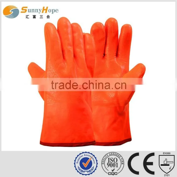 Sunnyhope Fluorescent Pvc Labour Protective Gloves