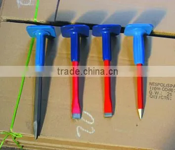 Hex Shank Point Chisel With TPR Hand Guard photo-3