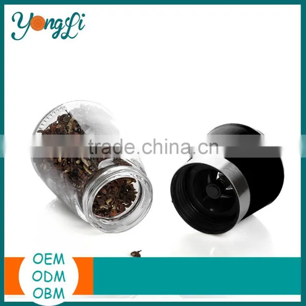 New 2016 Food Grade Empty ABS PP Glass Pepper Grinder Bottle photo-2