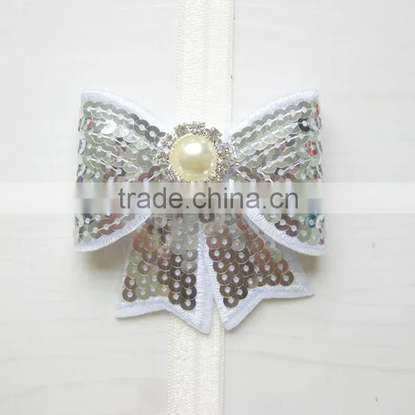 Sequin Bow Flower Clip for Kids Hair Accessories photo-2