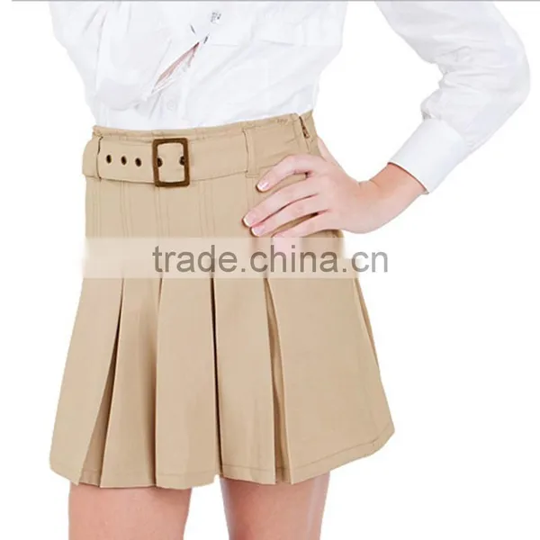 British Khaki Student Girl Skirt All-match Autumn Dress Pleated Skirt photo-3