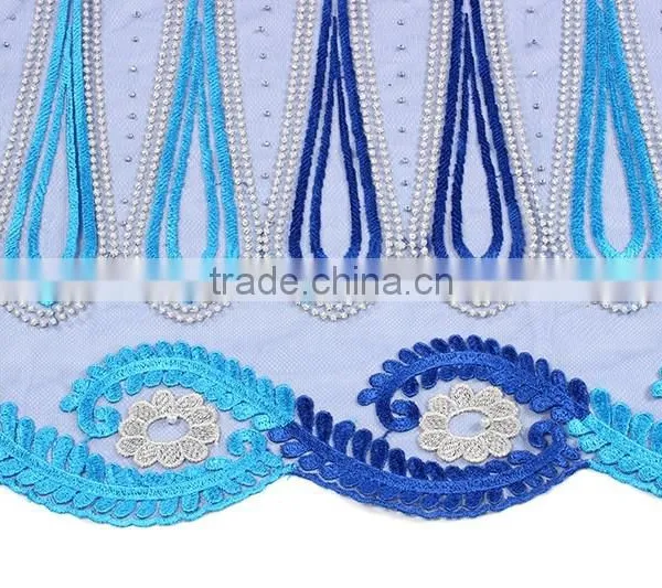 Hottest Latest African Lace Fabric 2016 Many Colors Malaysia Lace Embroidery Fabric photo-2