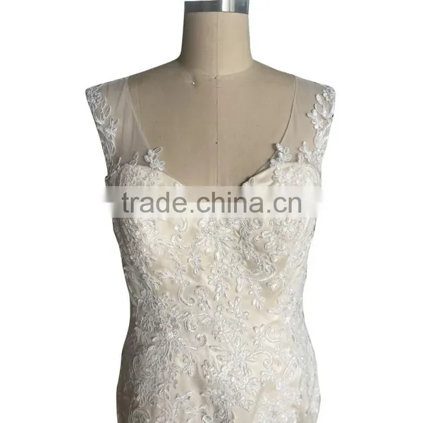 China OEM Long Wedding Dress/Tulle Wedding Gown photo-3