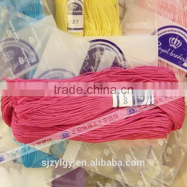 Royalbroider Brand Thread 100% Cotton Cross Stitch Thread With DMC 447 Colors Threads photo-3