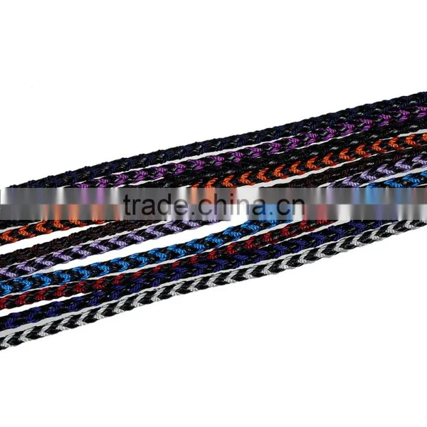 Black&Red Braiding Cotton PU Leather Cord photo-2
