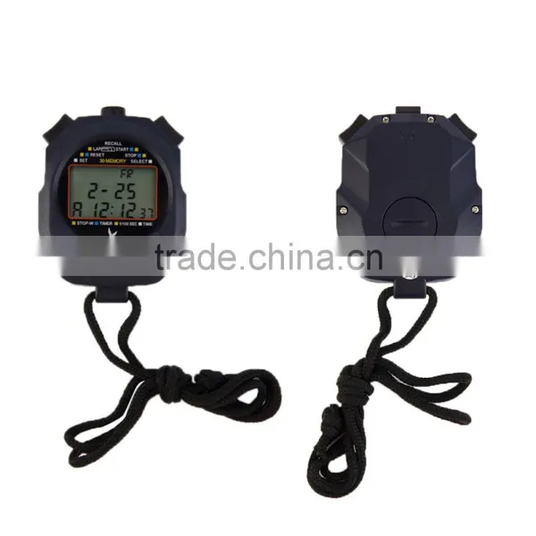LEAP PC3830A Professional Stopwatch Large-screen Digital LCD Timer Chronograph Counter With 3 Row 30 Memories Stop Watch photo-2