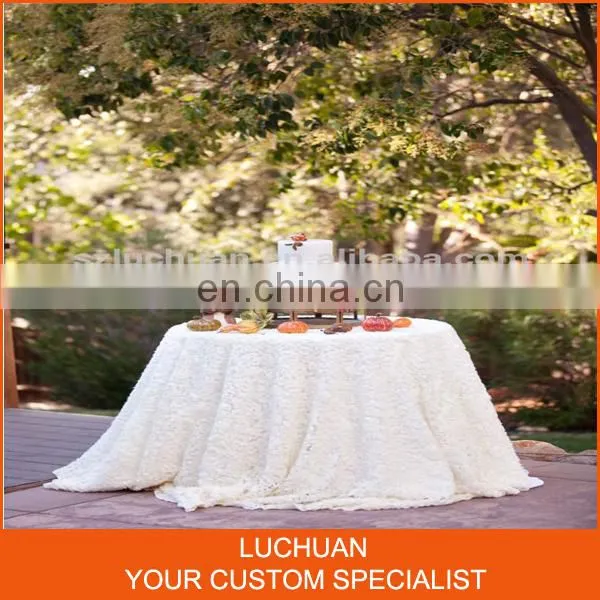 New Design Wholesale Rosette Party Tablecloth photo-3