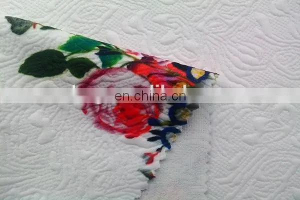 Winfar Fashional Digital Print Knitted Polyester Jacquard Fabric Warm Wear Wholesale photo-3