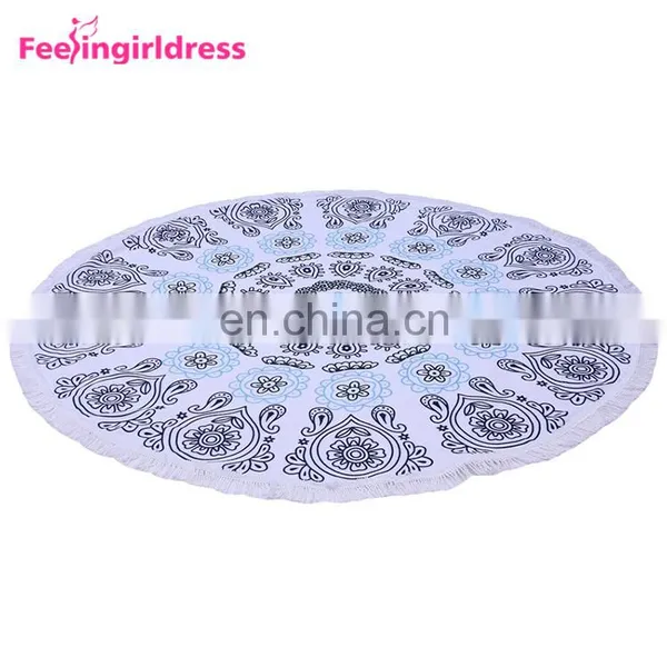 Home Decor Indian Mandala Round Microfiber Tapestry Mandala photo-6