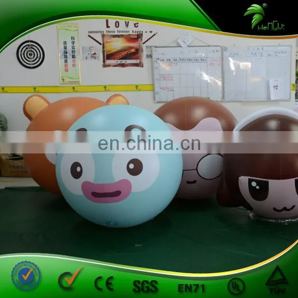 PVC Inflatable Cartoon Printed Head Balloon, Inflatable Face Balloon photo-3