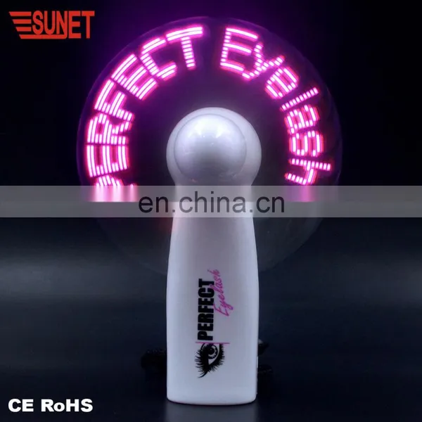 2018 SUNJET New Crafts&Gift Hot Sale Item China Wholesale Led Mini Flashing Customized Message Fan photo-6