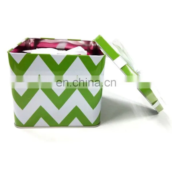New Arrival Christmas Snowman Square Metal Tin Box Set Film Bow-tie Storage Tin Biscuits Candy Gift photo-2