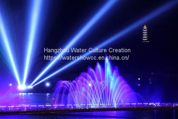 Fountain Show Musioc Dancing Fountian LED Show Fire Show in the River or Lake photo-3