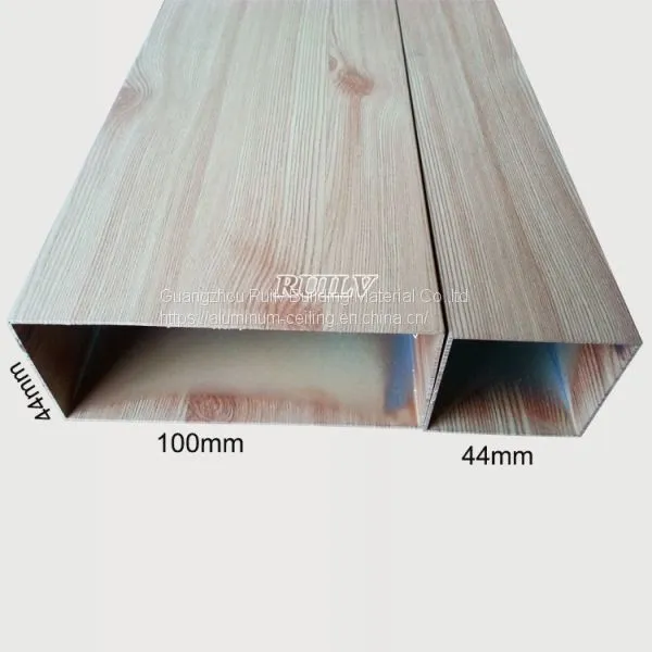 50*100mm Aluminum Square Tube for Wall Decoration photo-4