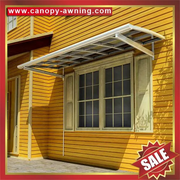 Aluminum Aluminium Metal Alu Outdoor Gazebo Patio Door Window Canopy Canopies Cover Awning Shelter Polycarbonate for Sale photo-2