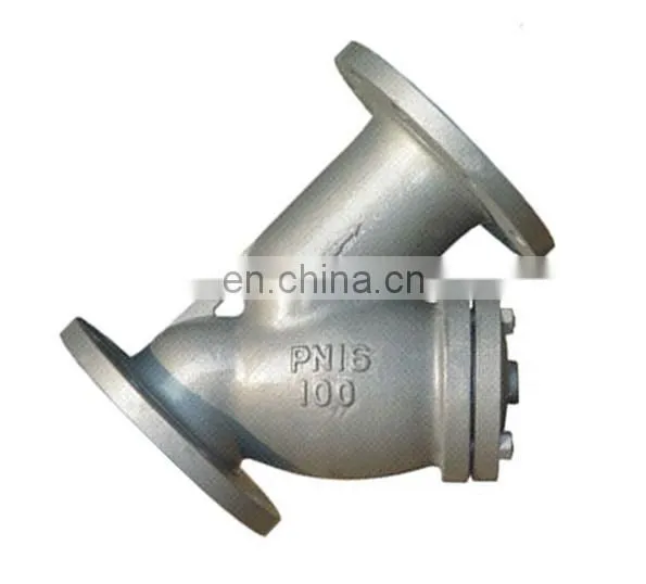 3/4 Inch Pipe Fitting Y-strainer SS Stainless Steel Flange End