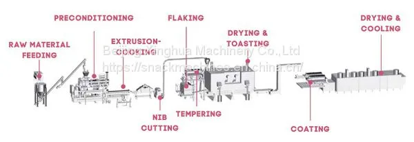How Is Cereal Made? Nutritious Cereal Breakfast Extrusion Process Principle photo-3