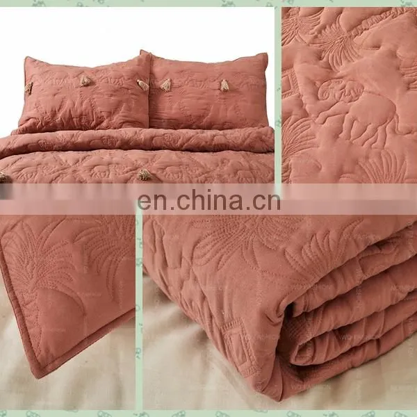 Eco-Friendly Bamboo Fiber Microfiber Summer Luxury Queen Size Cotton Bed Duvet Cover Set photo-4