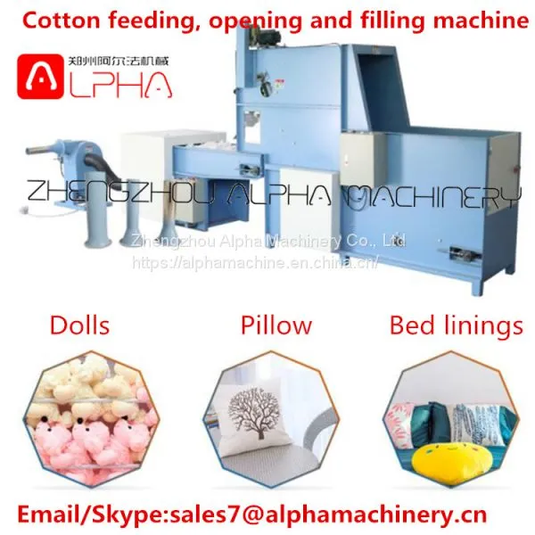Textile Cotton Pillow Filling Machine Cotton Printed Fabric Processing Line photo-5